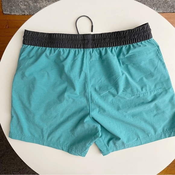 PrAna Men’s 7” Slope Hybrid Shorts Turquoise Blue Size XXL NWOT - Picture 10 of 11